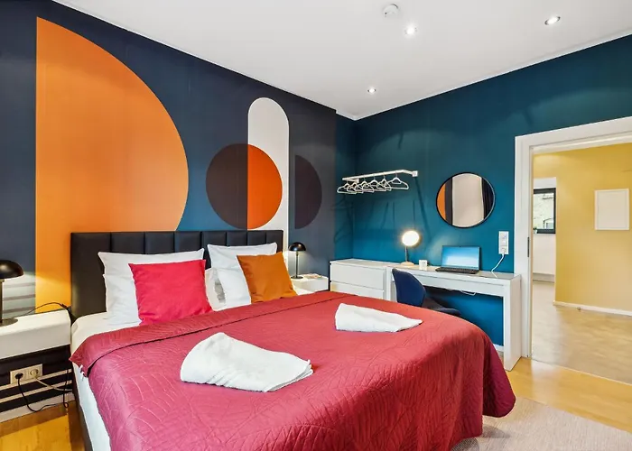 Maremar - Design - 2 Schlafzimmer - Luxus Boxspringbetten - Kueche - Highspeed Wifi - Arbeitsplaetze * Braunschweig