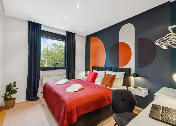 Lägenhet Maremar - Design - 2 Schlafzimmer - Luxus Boxspringbetten - Kueche - Highspeed Wifi - Arbeitsplaetze Braunschweig